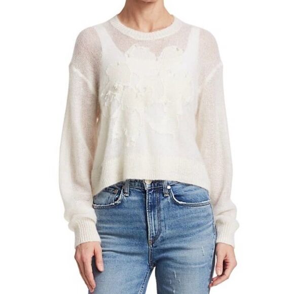 Rag & Bone Women's Milton Mohair, Wool, & Silk-Blend Sweater SZ S - Picture 1 of 6